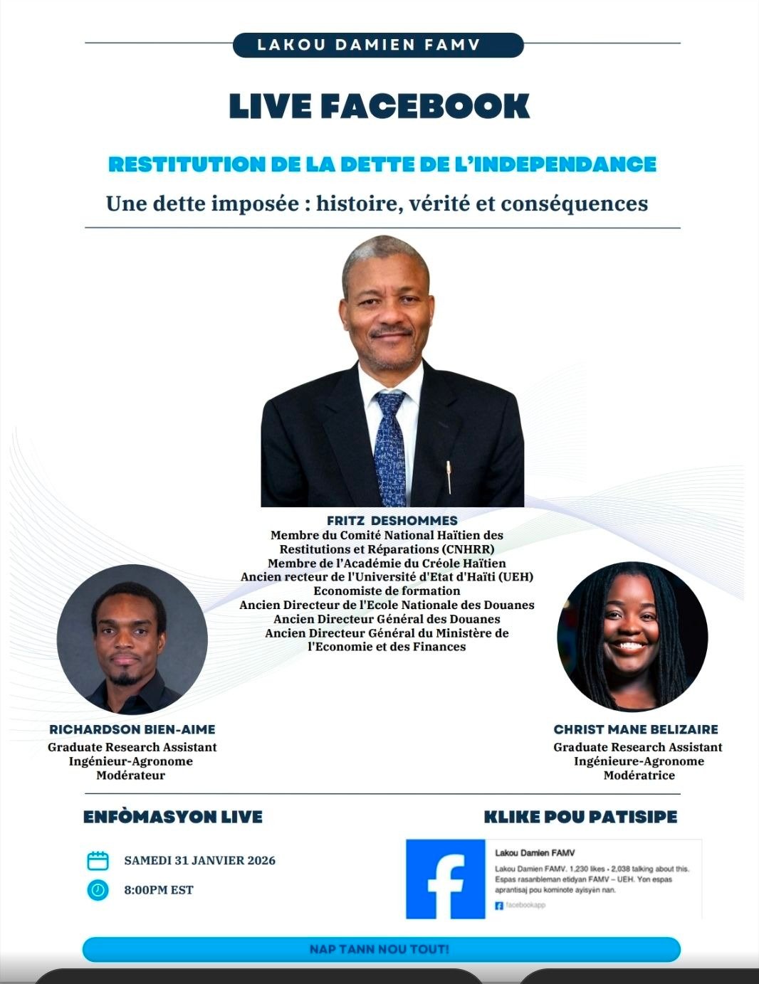 Restitution de la dette de l'indépendance